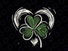 PNG ONLY Heart Shamrock St Patricks Day Png, Irish Lucky Lover Png, St Patricks Day Png, Digital Download