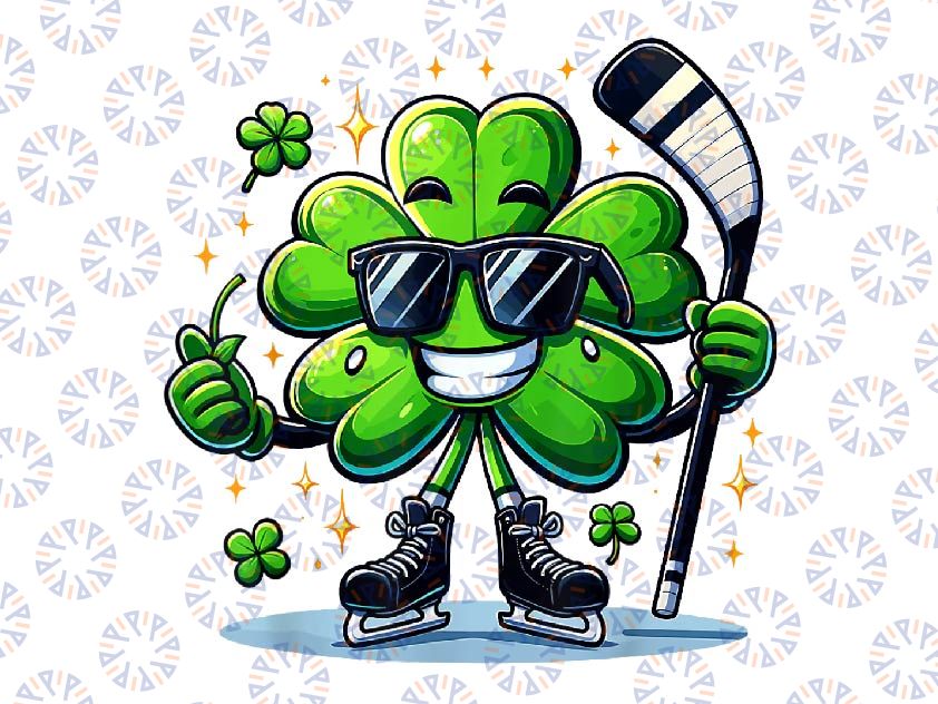 PNG ONLY Hockey Lovers St Patricks Day Png, Shamrock Clovers Png, St Patricks Day Png, Digital Download