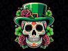 PNG ONLY Saint Patricks Day Sugar Skull Png, La Catrina St peddy's day Png, St Patricks Day Png, Digital Download