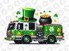 PNG ONLY Fire Truck St Patricks Day Png, Firetruck Lucky Charm Png, St Patricks Day Png, Digital Download