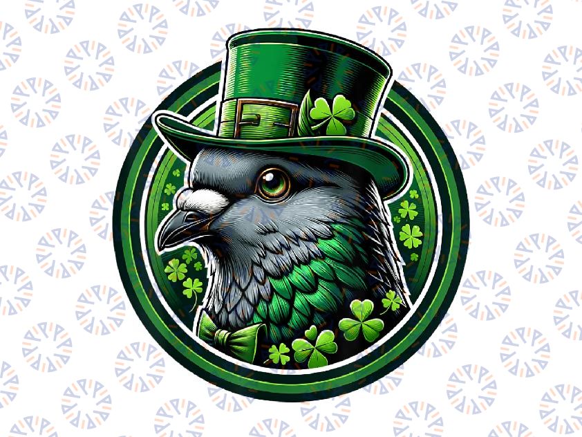 PNG ONLY Funny Leprechaun Pigeon St Patricks Day Png, Lucky Pigeon Png, St Patricks Day Png, Digital Download
