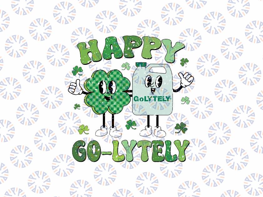 Cute Shamrock Happy Go-Lytely Png, Funny GI Nurse St Patricks Day Png, Patrick's Day Png, Digital Download