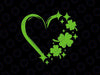 St Patricks Day Cute Heart Svg, Love Shamrock St Patricks Day Svg, Patrick's Day Png, Digital Download