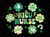 Retro Lucky Shamrock NICU Nurse St Patricks day Svg, Neonatal Icu Nurse Svg, Patrick's Day Png, Digital Download