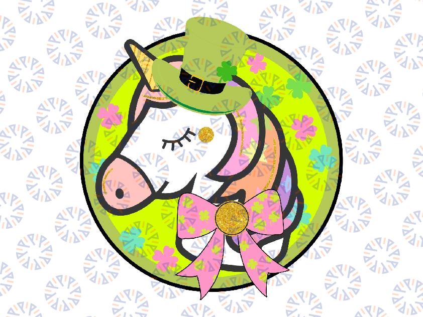 St. Patricks Day Magical Unicorn Png, Lepricorn Unicorn Png, Patrick's Day Png, Digital Download