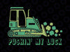 Pushin My Luck Bulldozer Svg, Green Tractor Svg Patrick's Day Png, Digital Download