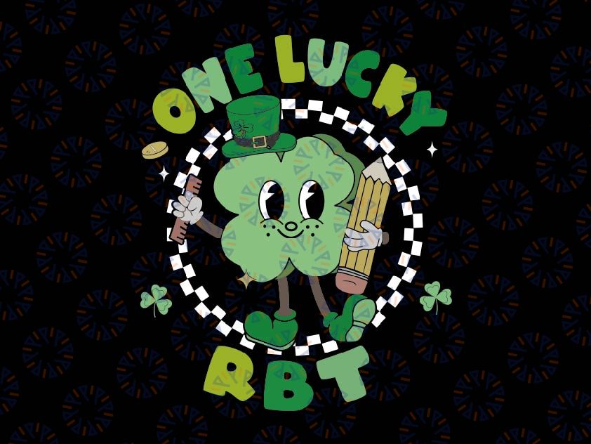 One Lucky RBT St Patricks Day Svg, Registered Behavior Technician Svg, St Patricks Day Png, Digital Download