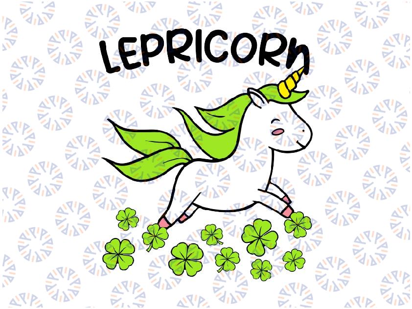 Happy St Patricks Day Unicorn Svg, Patricks Lepricorn Clover Svg, St Patricks Day Png, Digital Download