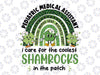 Pediatric Medical Assistant Coolest Shamrocks Svg, Shamrocks In The Patch Rainbow Leopard Png, St Patricks Day Png, Digital Download