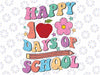 Happy 100 Days of School Retro Groovy Svg, 100th Day of School Svg, Love Shool Png, Digital Download