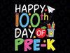 100th Day of Pre-K Teachers Students Svg, Happy 100 Days Love School Svg, Digital Download