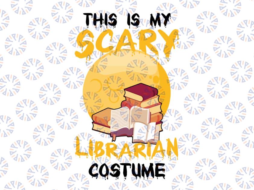 This is my scary librarian costume Png, Halloween Png, Teacher Halloween, Png