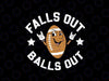 Retro Falls Out Balls Out Football Vintage Thanksgiving Svg, Football Season Halloween Svg, Thanksgiving Png, Digital Download