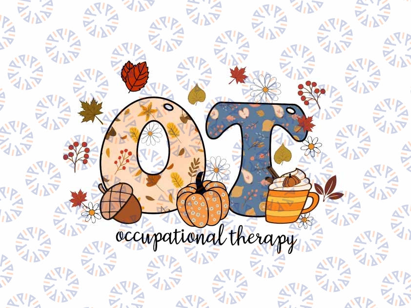 Occupational Therapy Aesthetic Therapy Png, OT Assistant Special Education Halloween Png, Thanksgiving Png, Digital Download