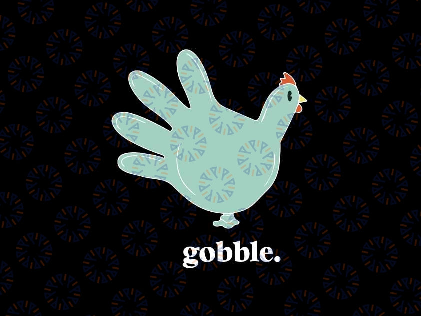Turkey Glove Gobble Thanksgiving Thankful Nurse Svg, Gobble Nurse Thanksgiving Png, Digital Download