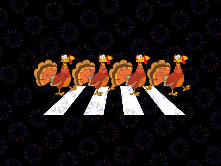 Funny Turkey Crossing Road Crosswalk Thanksgiving Day Svg, Thankfall Turkey Svg, Thanksgiving Png, Digital Download