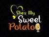 Thanksgiving Matching Couple She's My Sweet Potato I Yam Svg, Thanksgiving Couple Svg,  Thanksgiving Png, Digital Download