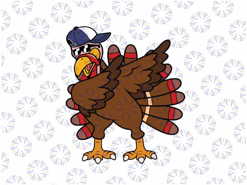 Funny Thanksgiving Turkey Svg, Dabbing Turkey Thanksgiving Svg, Thanksgiving Png, Digital Download