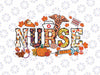 Retro Autumn Pumpkin Fall Nurse Life Png, Thanksgiving Nurse Fall Season Png, Thanksgiving Png, Digital Download