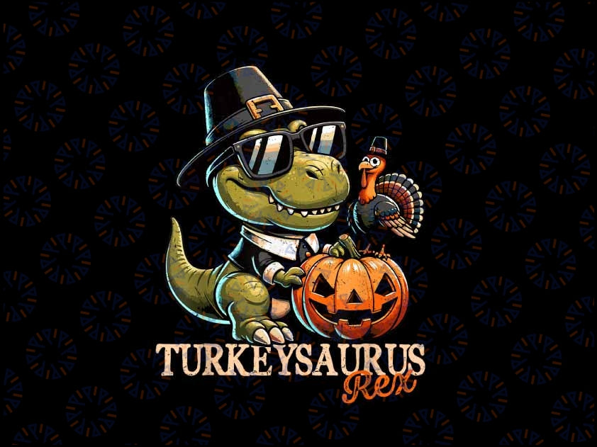 PNG ONLY- Dinosaur Thanksgiving Outfit Fall Boys Kids Turkey png, Thanksgiving Png, Digital Download