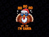 PNG ONLY- Thanksgiving Turkey Funny Fake Santa Thanksgiving Day Png, Ho Ho Ho I'am Santa Turkey Png, Thanksgiving Png, Digital Download