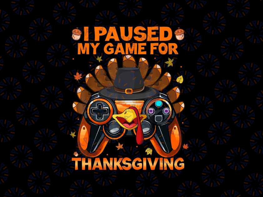 PNG ONLY- Thanksgiving Fall Gaming Controller Turkey Funny Png, Cute Turkey Gamer Png, Thanksgiving Png, Digital Download