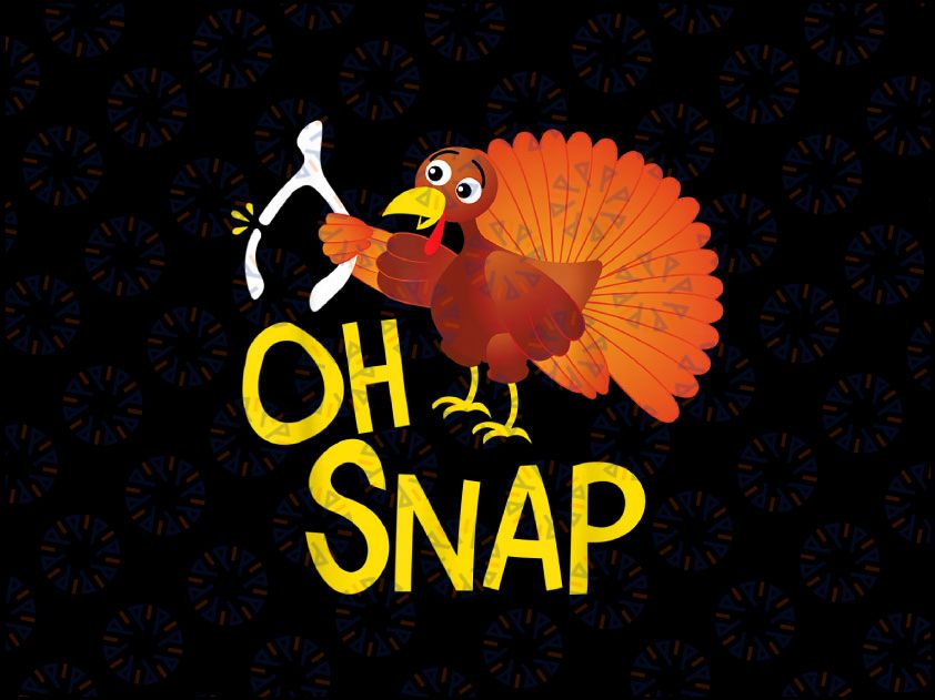 Funny Oh Snap Thanksgiving PNG, Turkey Cute Wishbone PNG, Thanksgiving Png, Funny Thanksgiving Png, Turkey Day Png Sublimation Design