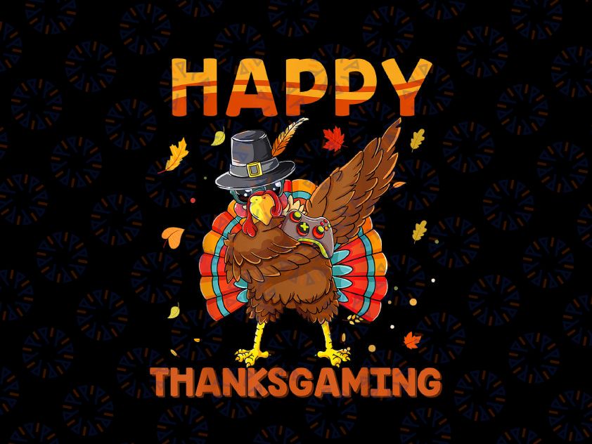 Happy Thanksgaming Dabbing Turkey Gamer PNG, Thanksgiving 2022 png, Video Game png, Gaming, Thanksgiving Subliamtion design