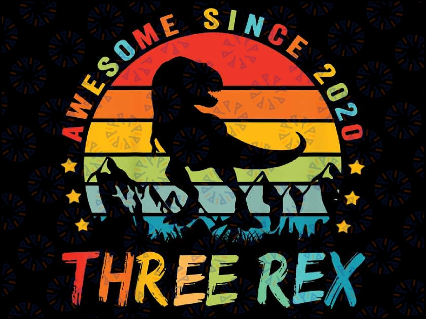 Kids Three Rex 3rd Birthday Third Dinosaur 3 Years Old dinosaur birthday PNG, third birthday PNG, 3 rex png, birthday boy print, boy 3 party