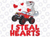 I Steal Hearts png, T-rex png, Valentine Dinosaur png, Heart png, Valentine's day png, Valentine design png, png files, Sublimation designs