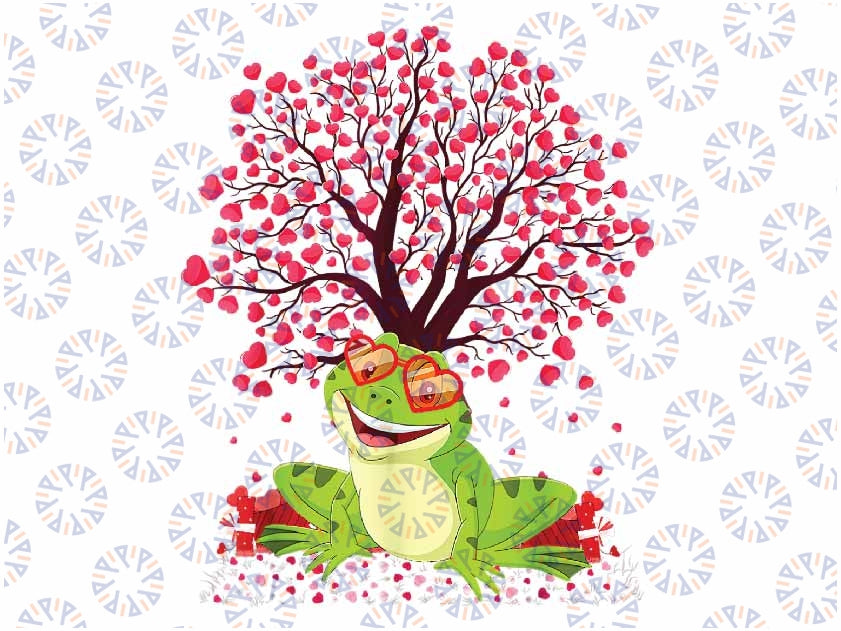 Frog Animal Lover Funny Png, Frog Valentine's Day Png, Frog Heart,Valentine's Day Frog, Frog with Heart Png Sublimation