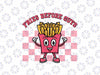 Valentine's Day Fries Before Guys Svg, Funny Retro Valentines Svg, Valentine's Day Digital Design Download