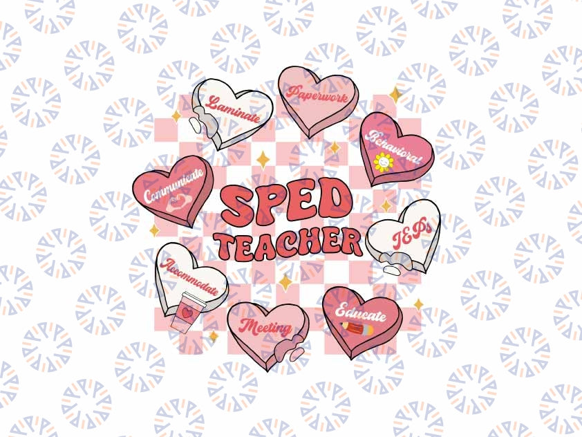 Special Education Teacher Svg, Sped Teacher Valentine Svg, Special Education, Valentine's Day Digital Design Download