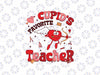 Cupid's Favorite Teacher Retro Valentine's Day Student Svg, Teacher Life Heart Svg, Valentine's Day Digital Design Download