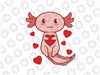 Cute Axolotl Heart Valentines Day Svg, Cupid Axolotl Valentines Svg, Valentine Png, Digital Download