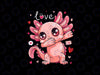 PNG ONLY Valentines Day Dabbing Axolotl Hearts Love Png, Cupid Valentines Animal Png, Valentine's Day Digital Design Download