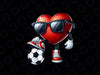 PNG ONLY Funny Heart Playing Soccer Valentines Day Png, Soccer Heart Png, Valentines Day Png, Digital Download