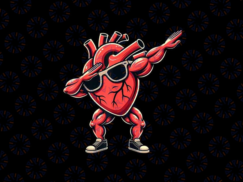 PNG ONLY Dabbing Heart Funny Valentines Day Png, Cool Dabbing Heart Png, Valentines Day Png, Digital Download