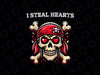 PNG ONLY I Steal Hearts Pirate Valentines Day Pirate Png, Skull Valentines Png, Valentines Day Png, Digital Download