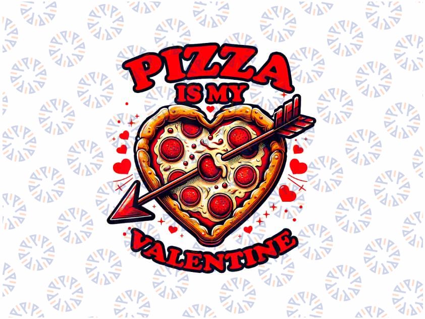 PNG ONLY Pizza Heart Valentine's Day Delight Png, Pizza Is My Valentine Png, Valentines Day Png, Digital Download