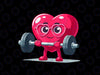 PNG ONLY Valentines Day Heart Lifting Workout Png, Cool Love Gym Bodybuilding Png, Valentines Day Png, Digital Download