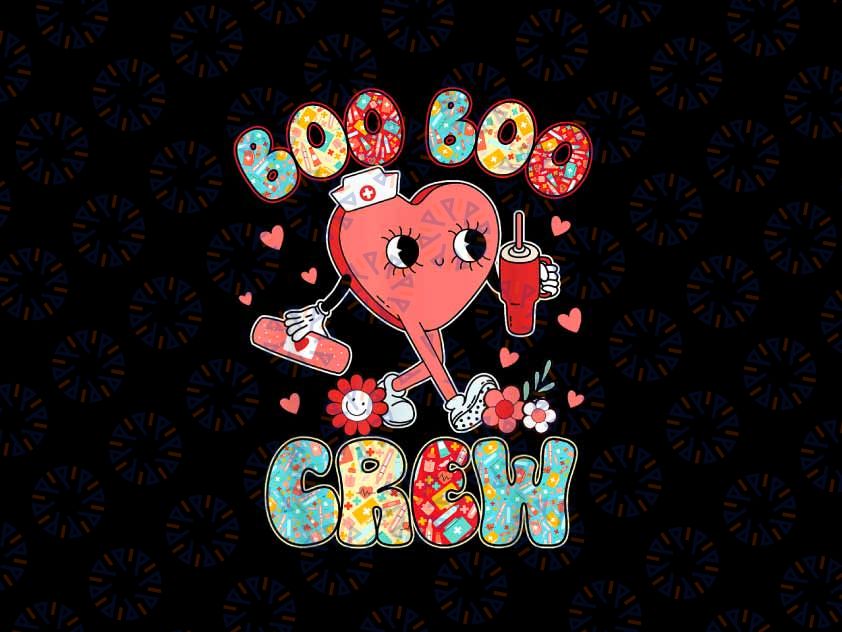 PNG ONLY Valentine's Day Boo Boo Crew Nurse Png, Funny Valentine Nurse Ghost Png, Valentines Day Png, Digital Download