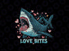 PNG ONLY Shark Love Bite Valentine's Day Png, Funny Love Heart Balloon Png, Valentines Day Png, Digital Download