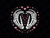 PNG ONLY Skeleton Hand Heart Valentines Day Png, Funny Bones Love Valentines Day Png, Digital Download