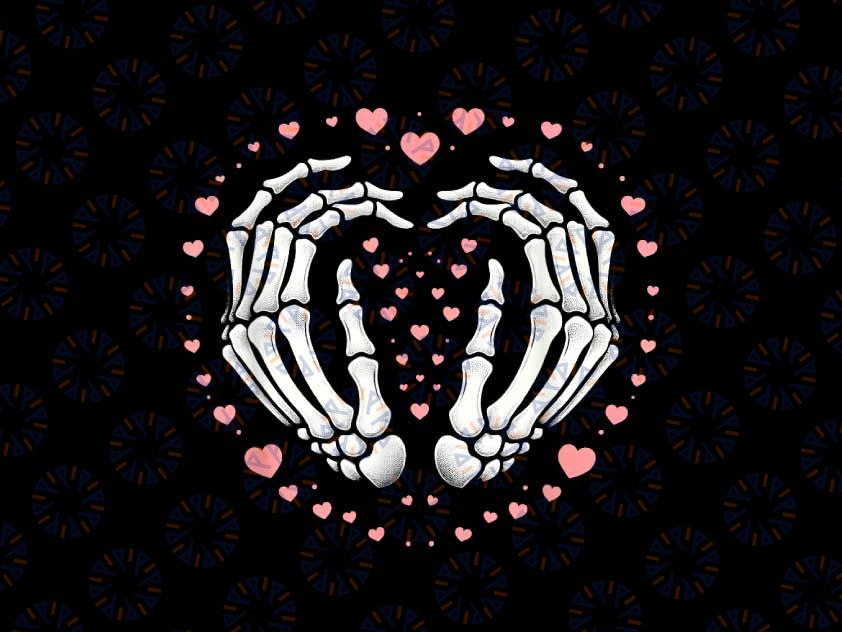 PNG ONLY Skeleton Hand Heart Valentines Day Png, Funny Bones Love Valentines Day Png, Digital Download