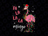Fa La La La mingo Flamingo for Christmas Xmas PNG, Christmas Flamingo Png, Merry Christmas, Flamingo Png, Christmas Hat Png