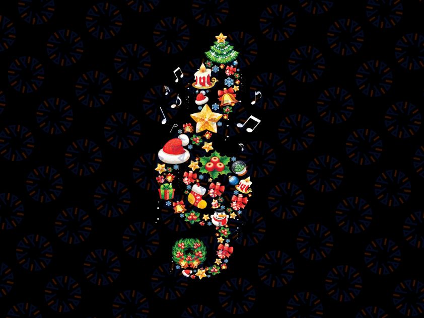 Christmas Musical Note PNG, Music Lover Teacher PNG, Music Lover, Xmas Musician Gift Sublimation