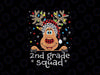 2nd Grade Squad Plaid Reindeer Santa Hat PNG, Teacher Christmas Png, Teacher Squad Moose, Teacher Christmas Png, Christmas PNG