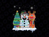 Christmas Tree Snowman Reindeer Book Stack Tee Librarian PNG, Librarian Png, Christmas Book Png, Christmas Tree Snowman PNG