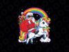 Christmas Santa Riding Unicorn PNG, Rainbow Unicorn Png, Xmas Gift, Merry Christmas, Happy Holidays, Santa Clause Png, Xmas Gifts PNG